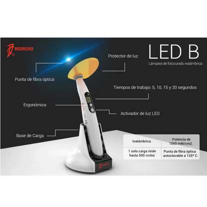 Lámpara de fotucurado para resinas LED-B Woodpecker